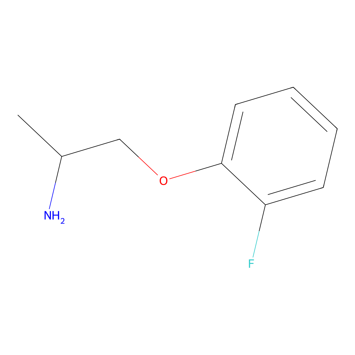 1-(2-Aminopropoxy)-2-fluorobenzene molecular structure, CAS 167087-55-0