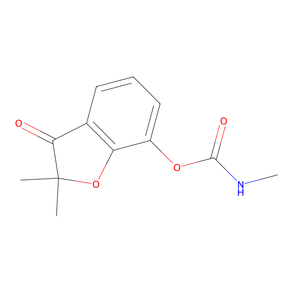 3-Ketocarbofuran molecular structure, CAS 16709-30-1