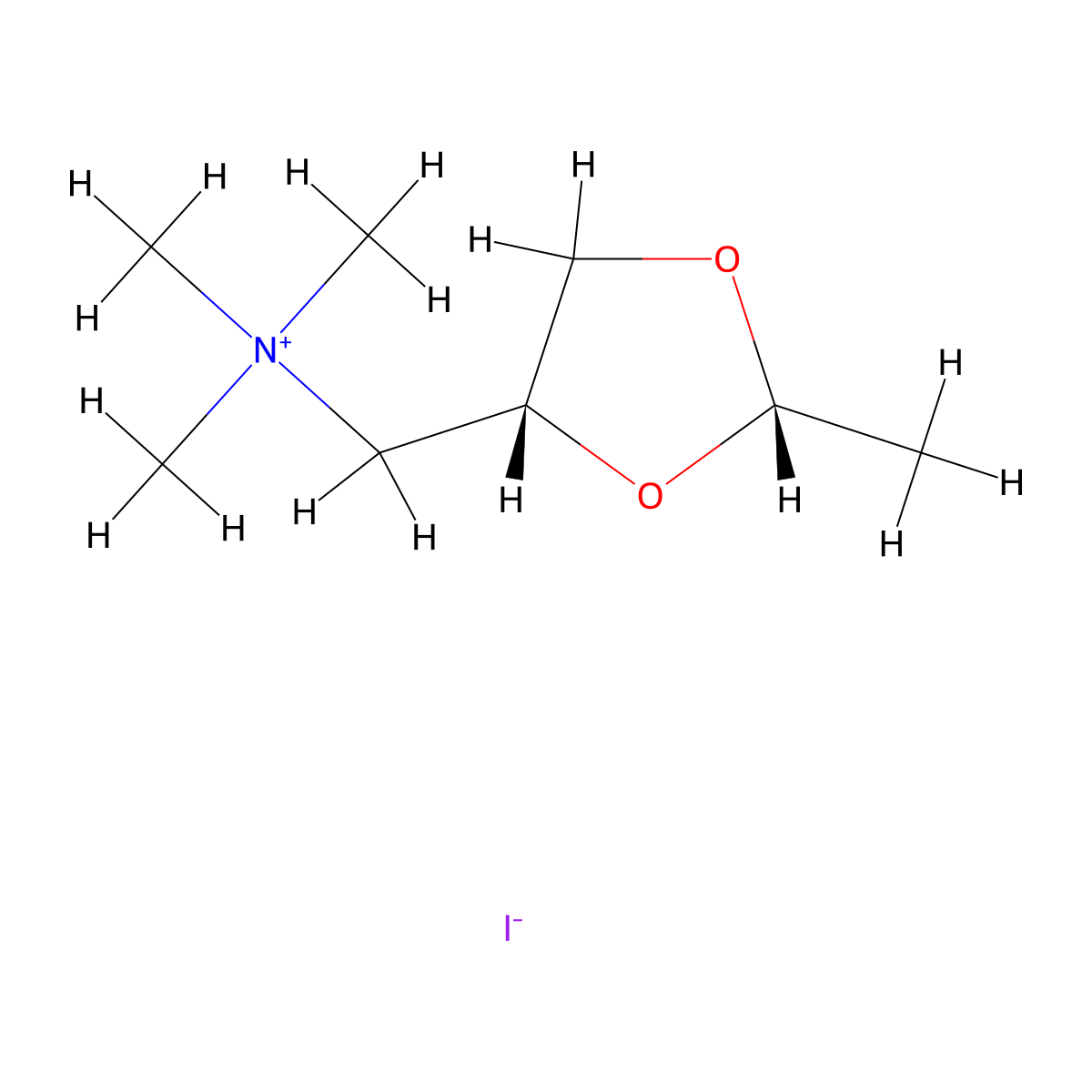 (+)-cis-Dioxolane iodide molecular structure, CAS 16709-43-6