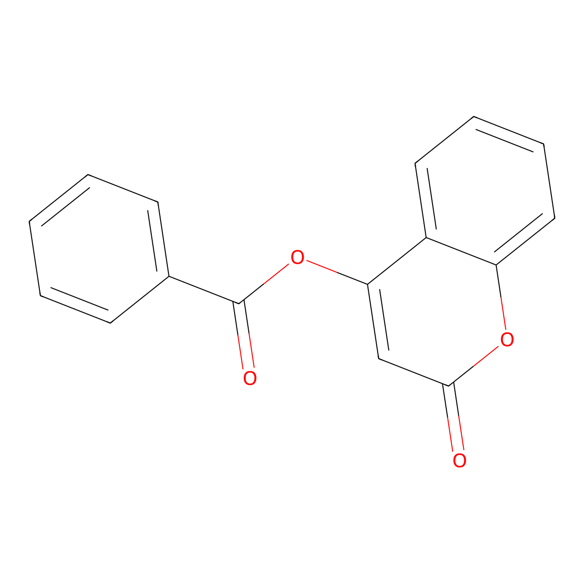 (2-Oxochromen-4-yl) benzoate molecular structure, CAS 16709-58-3