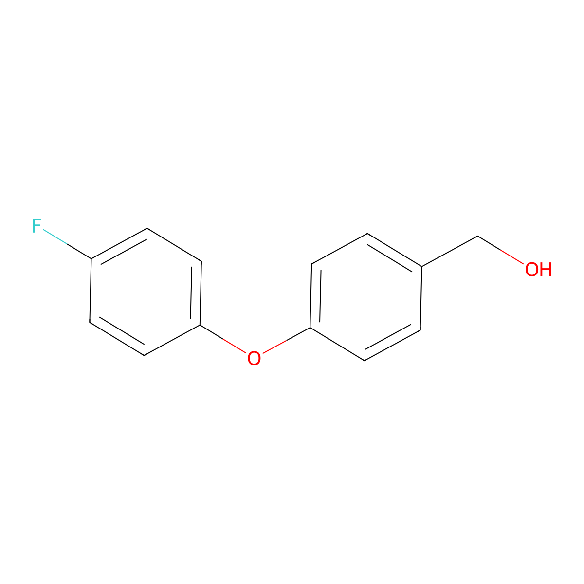 [4-(4-Fluorophenoxy)phenyl]methanol molecular structure, CAS 167091-96-5