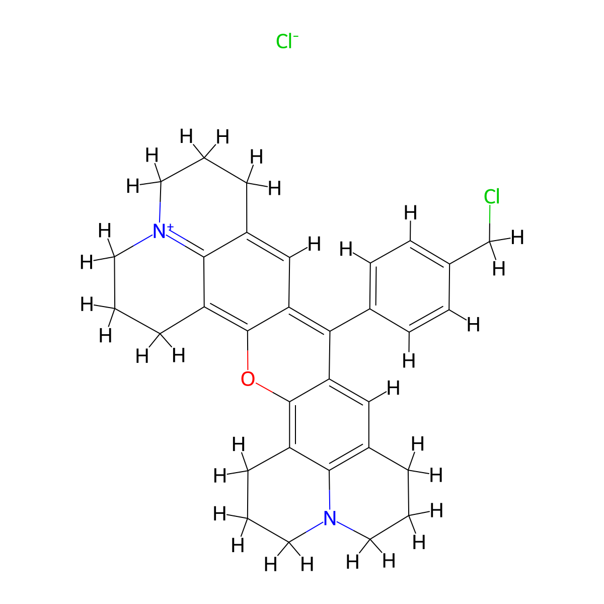 Chloromethyl-X-rosamine molecular structure, CAS 167095-09-2