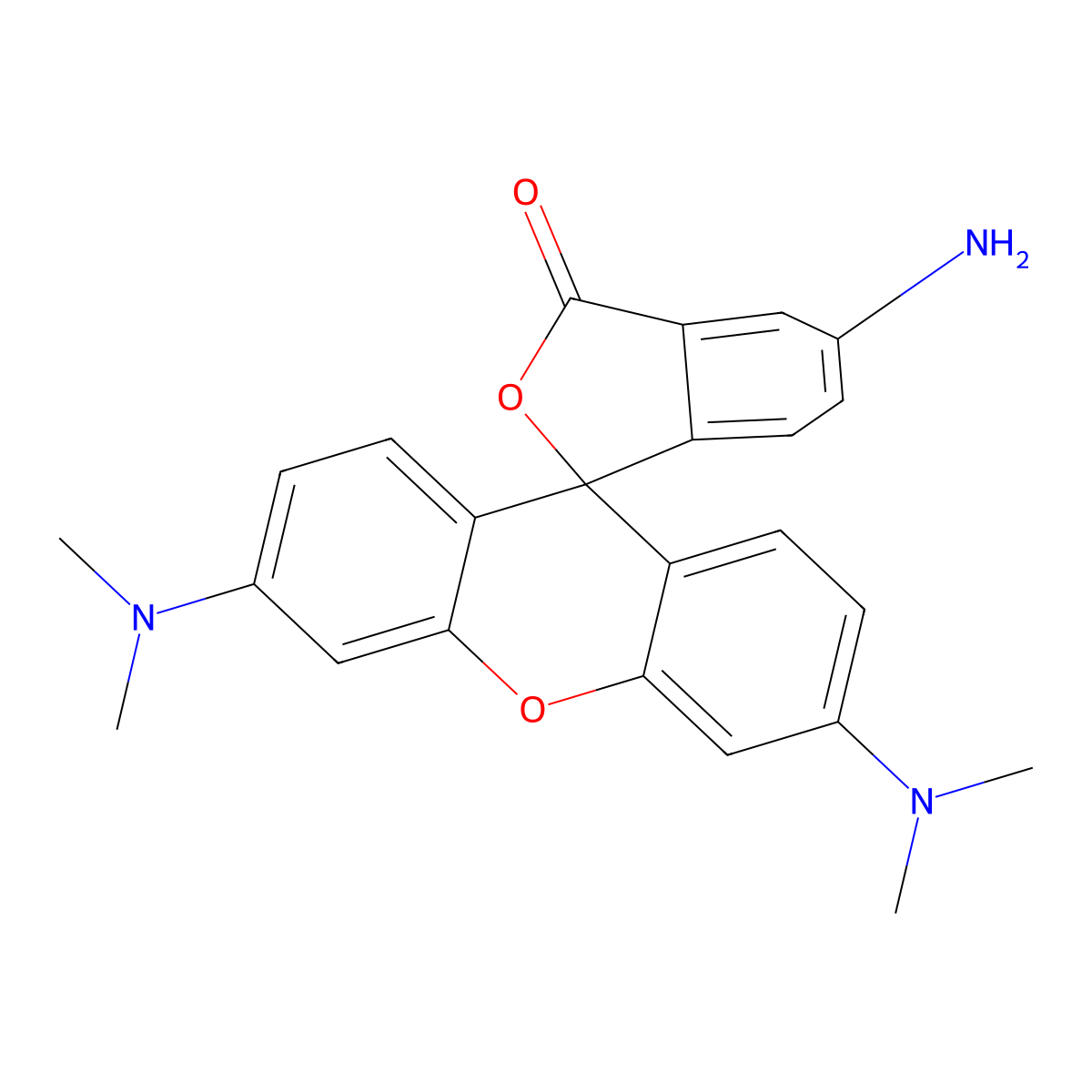 5-Aminotetramethyl Rhodamine molecular structure, CAS 167095-10-5