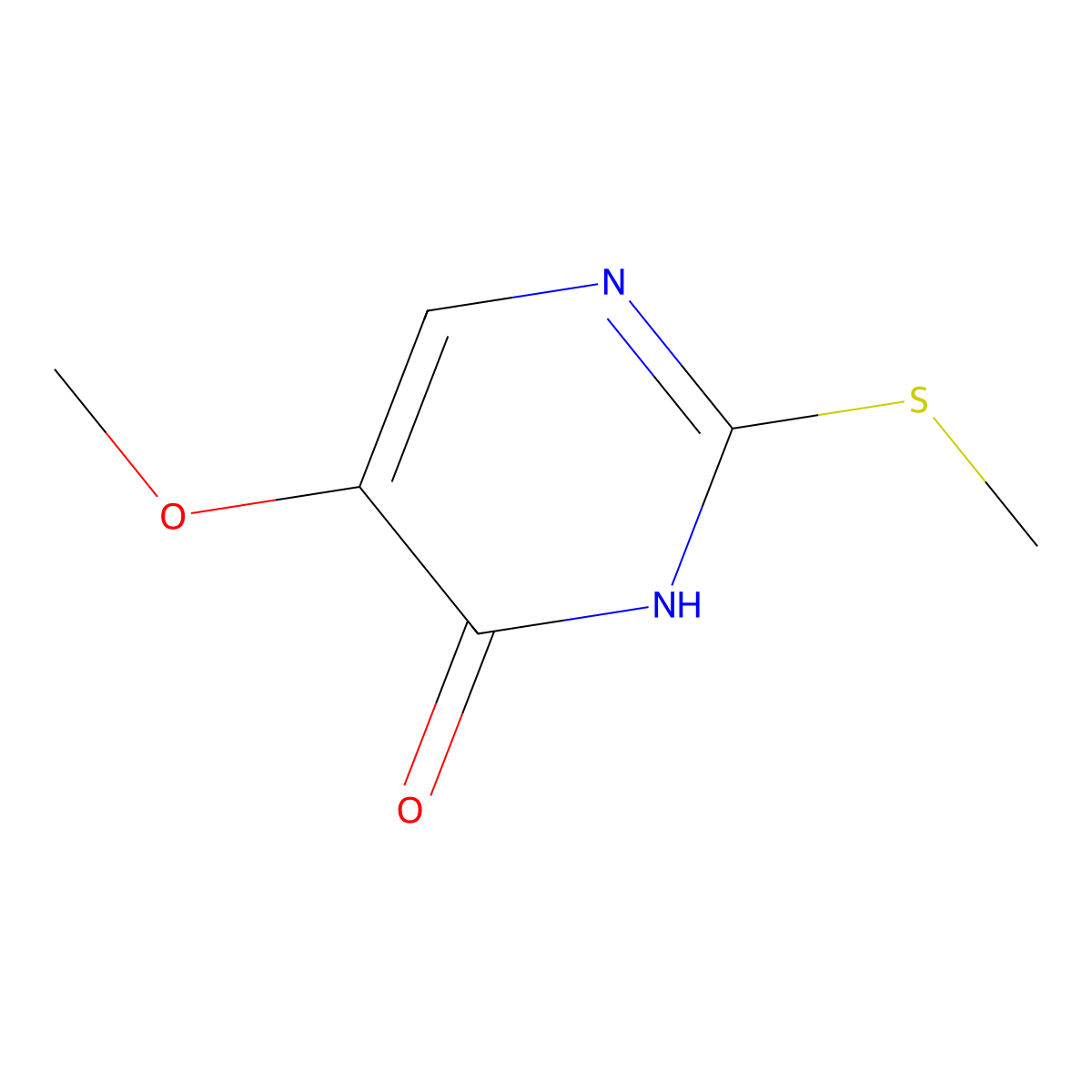 5-Methoxy-2-(methylthio)pyrimidin-4-ol molecular structure, CAS 1671-08-5