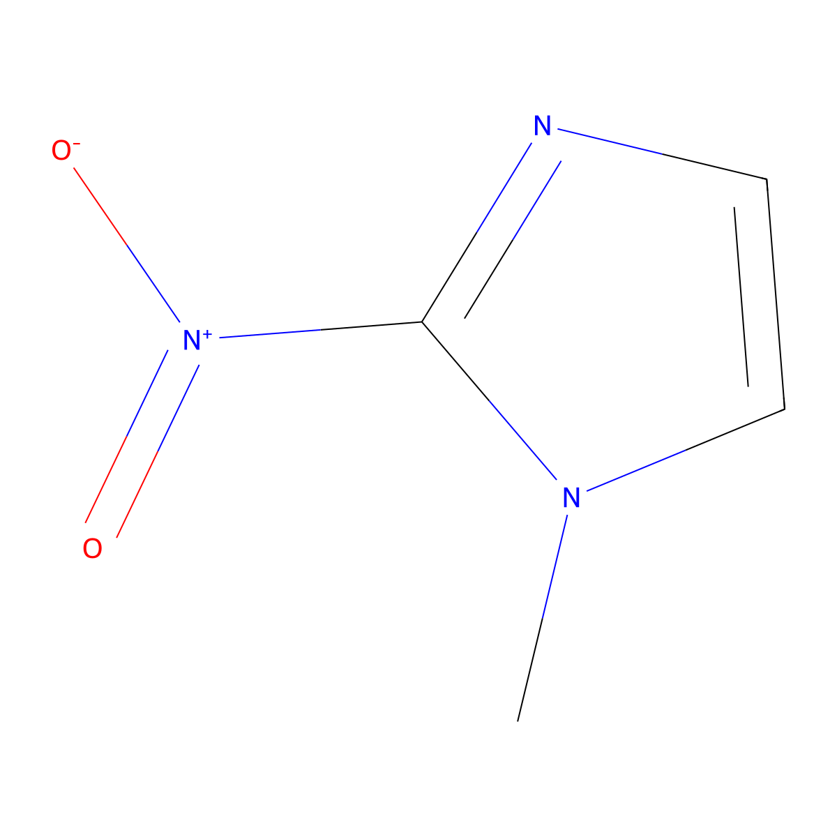 1-Methyl-2-nitroimidazole molecular structure, CAS 1671-82-5
