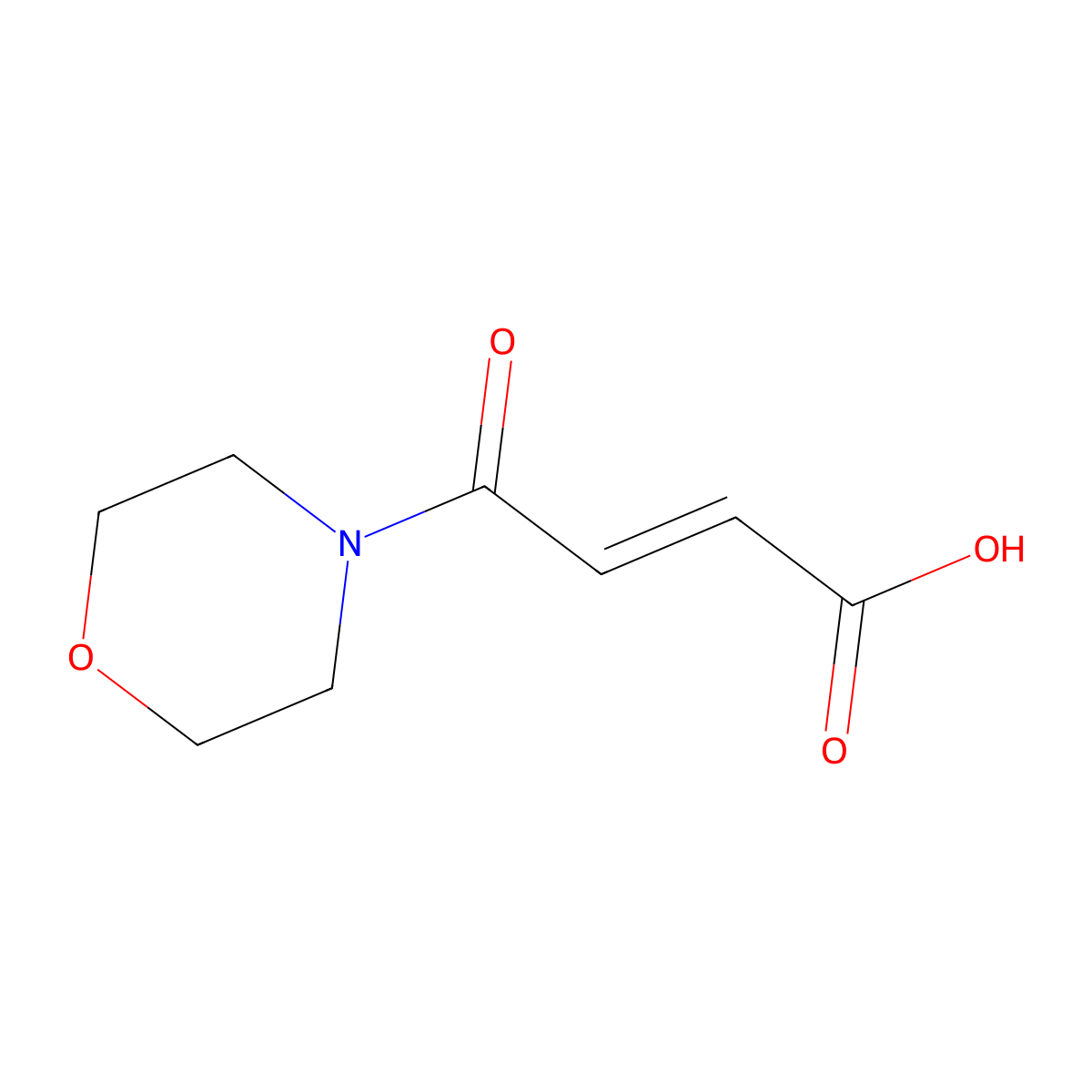 4-Morpholin-4-yl-4-oxobut-2-enoic acid molecular structure, CAS 167113-72-6
