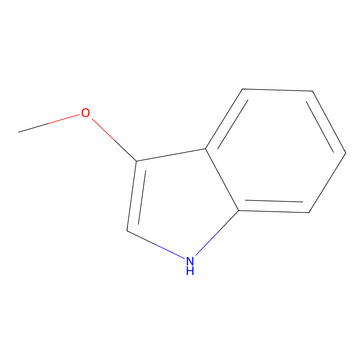 3-Methoxy-1H-indole molecular structure, CAS 16712-55-3