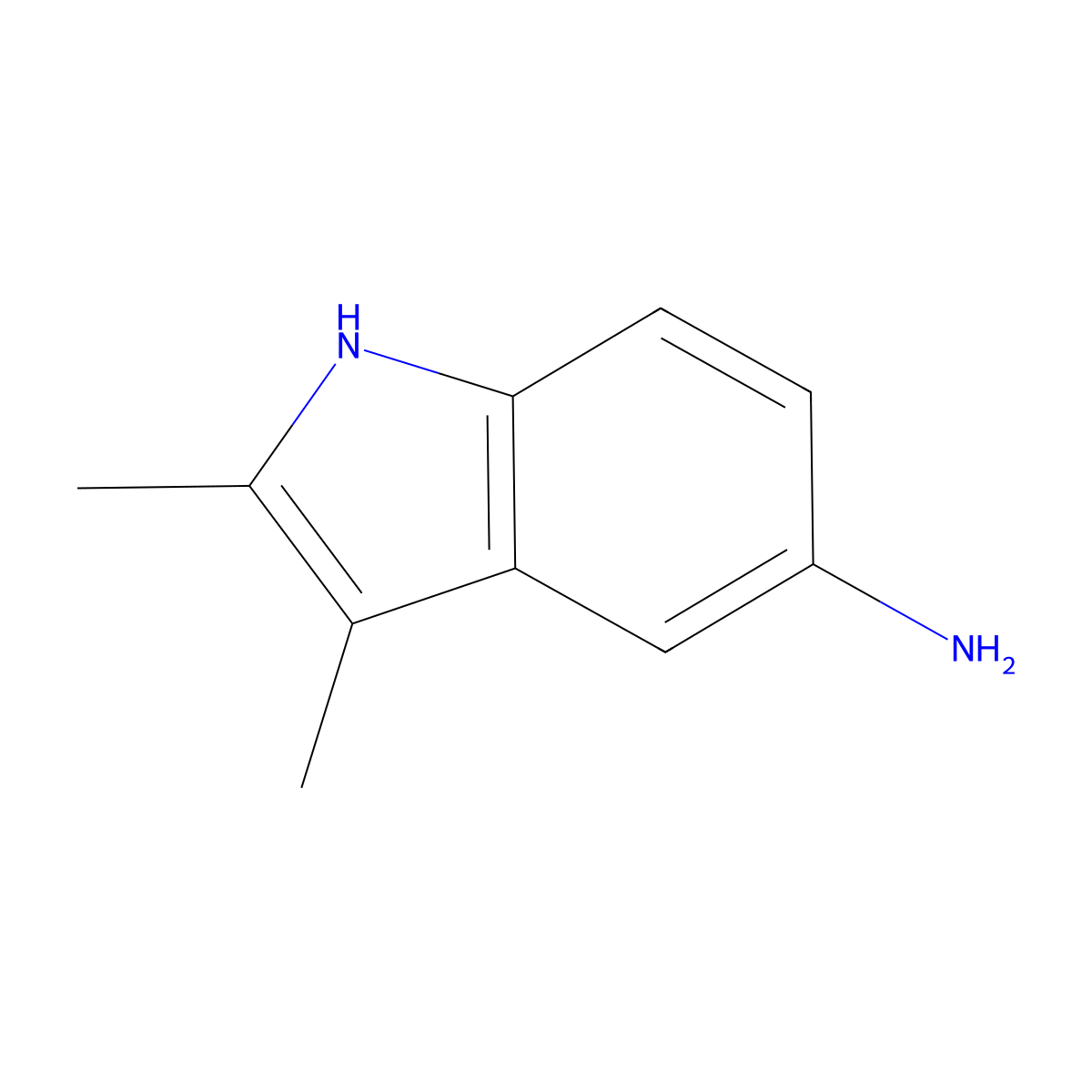 2,3-dimethyl-1H-indol-5-amine molecular structure, CAS 16712-58-6