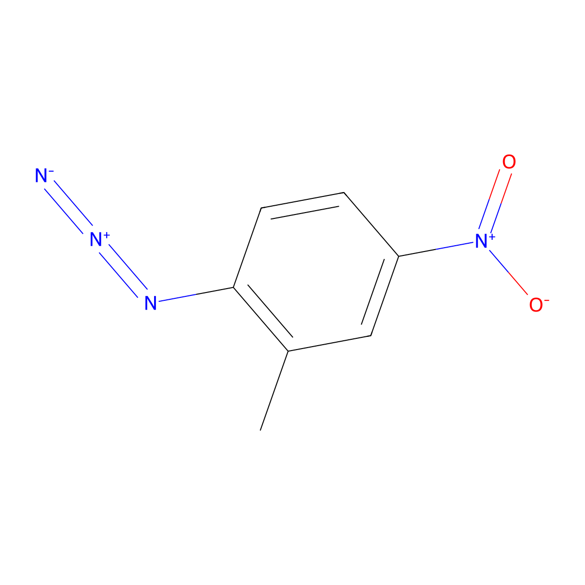 1-Azido-2-methyl-4-nitrobenzene molecular structure, CAS 16714-19-5