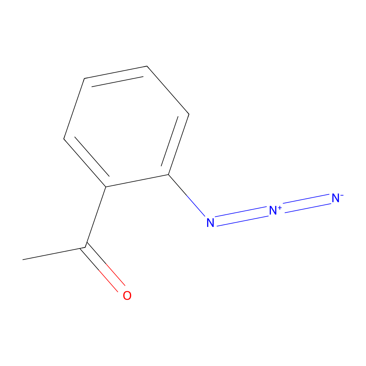 2'-Azidoacetophenone molecular structure, CAS 16714-26-4