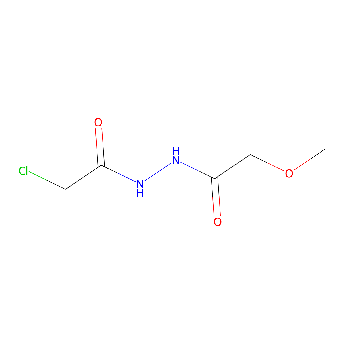 N'-(2-chloroacetyl)-2-methoxyacetohydrazide molecular structure, CAS 167155-57-9