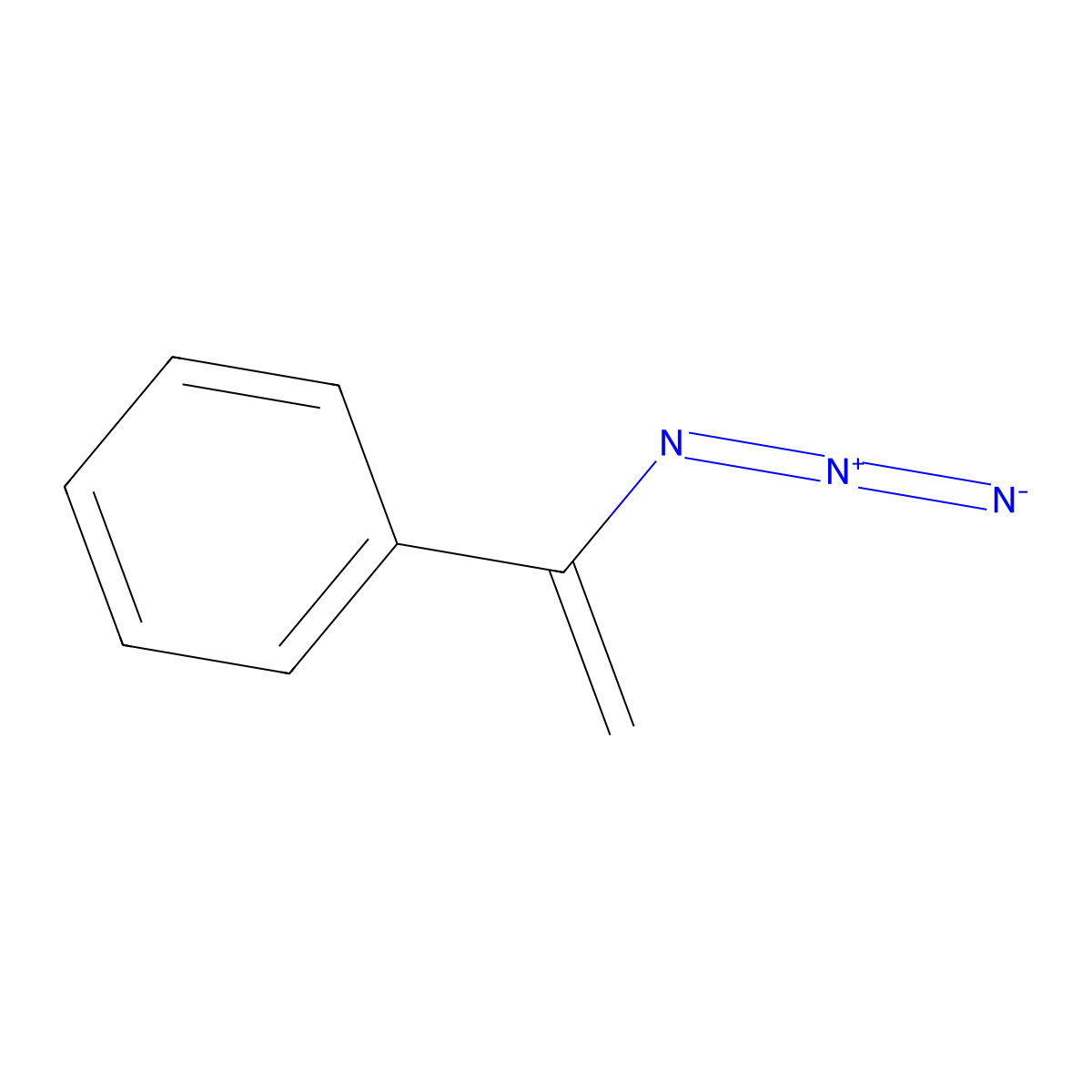 (1-Azidoethenyl)benzene molecular structure, CAS 16717-64-9