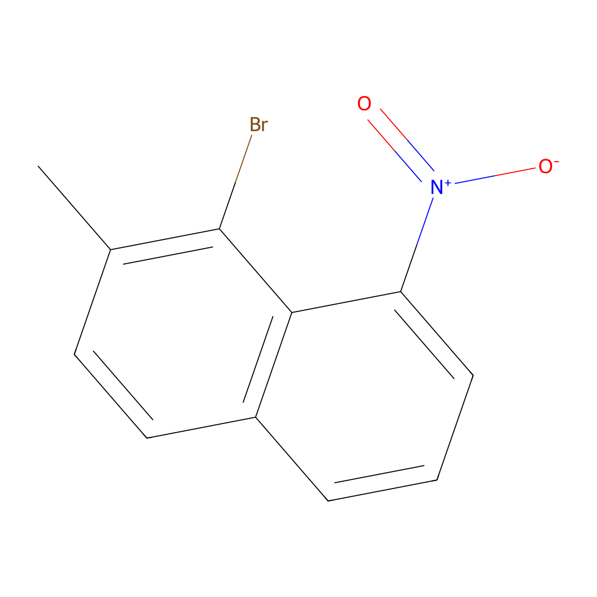 1-Bromo-2-methyl-8-nitronaphthalene molecular structure, CAS 167171-47-3