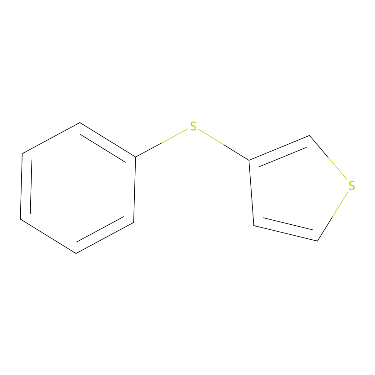 3-(Phenylthio)thiophene molecular structure, CAS 16718-11-9