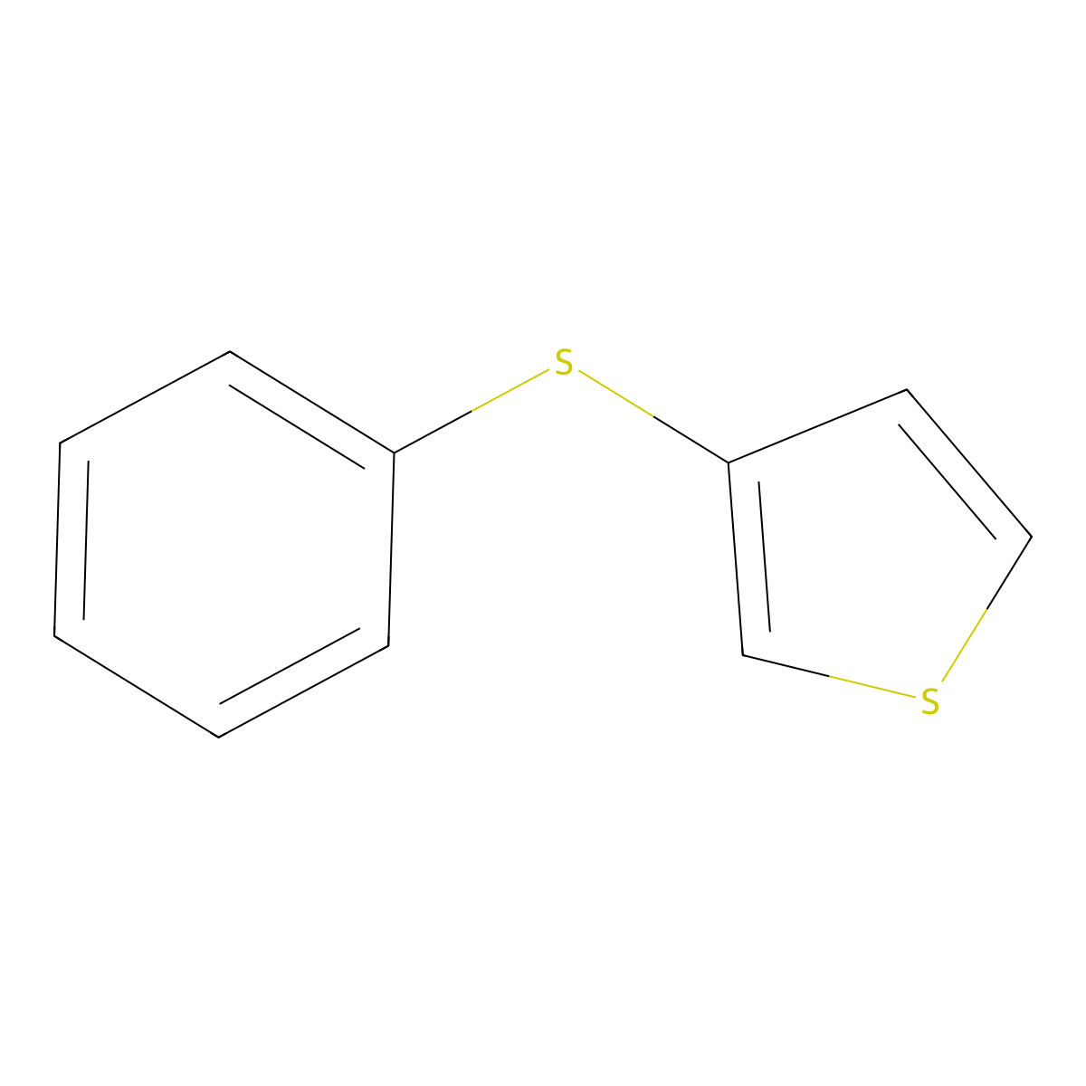 3-(Phenylthio)thiophene molecular structure, CAS 16718-11-9