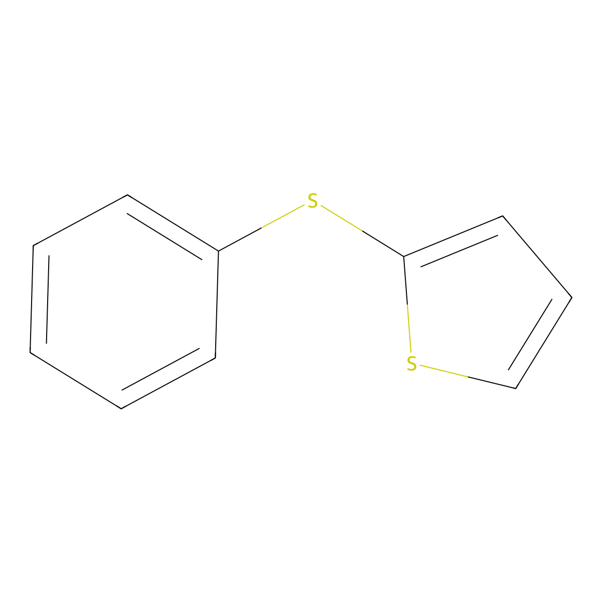 2-(Phenylthio)thiophene molecular structure, CAS 16718-12-0