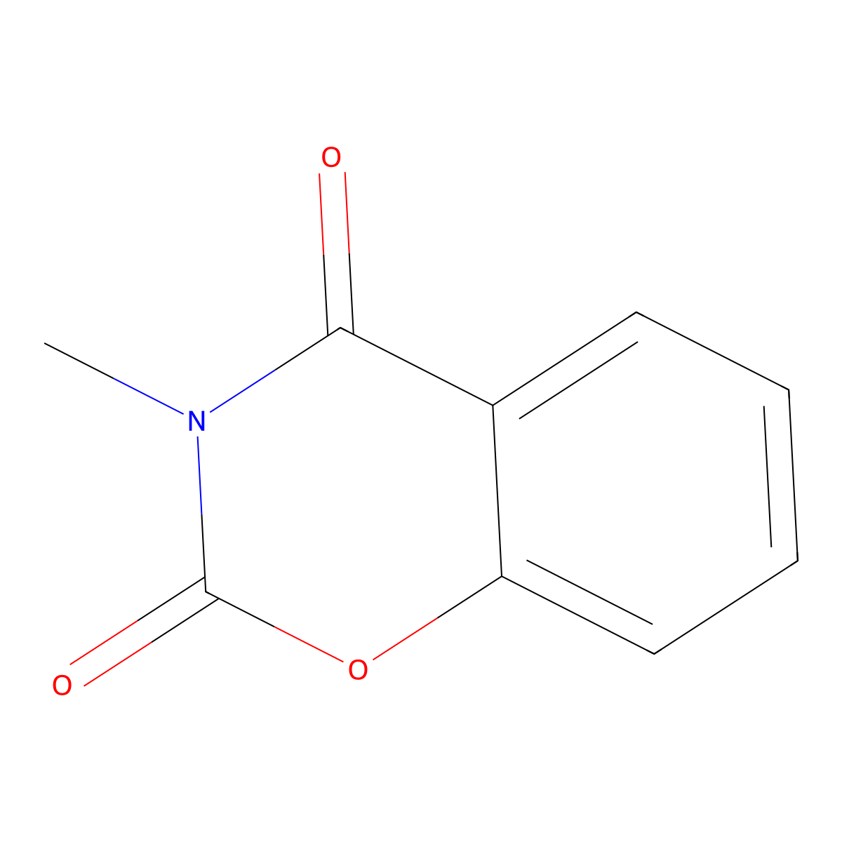 2H-1,3-Benzoxazine-2,4(3H)-dione, 3-methyl- molecular structure, CAS 1672-01-1