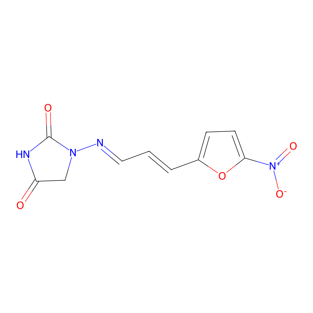 Furagin molecular structure, CAS 1672-88-4