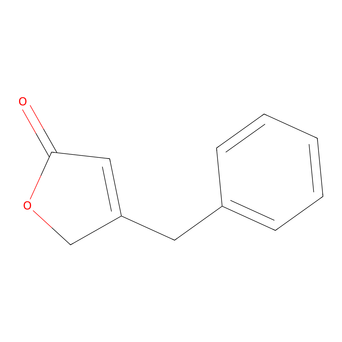 2(5H)-Furanone, 4-benzyl- molecular structure, CAS 16720-76-6