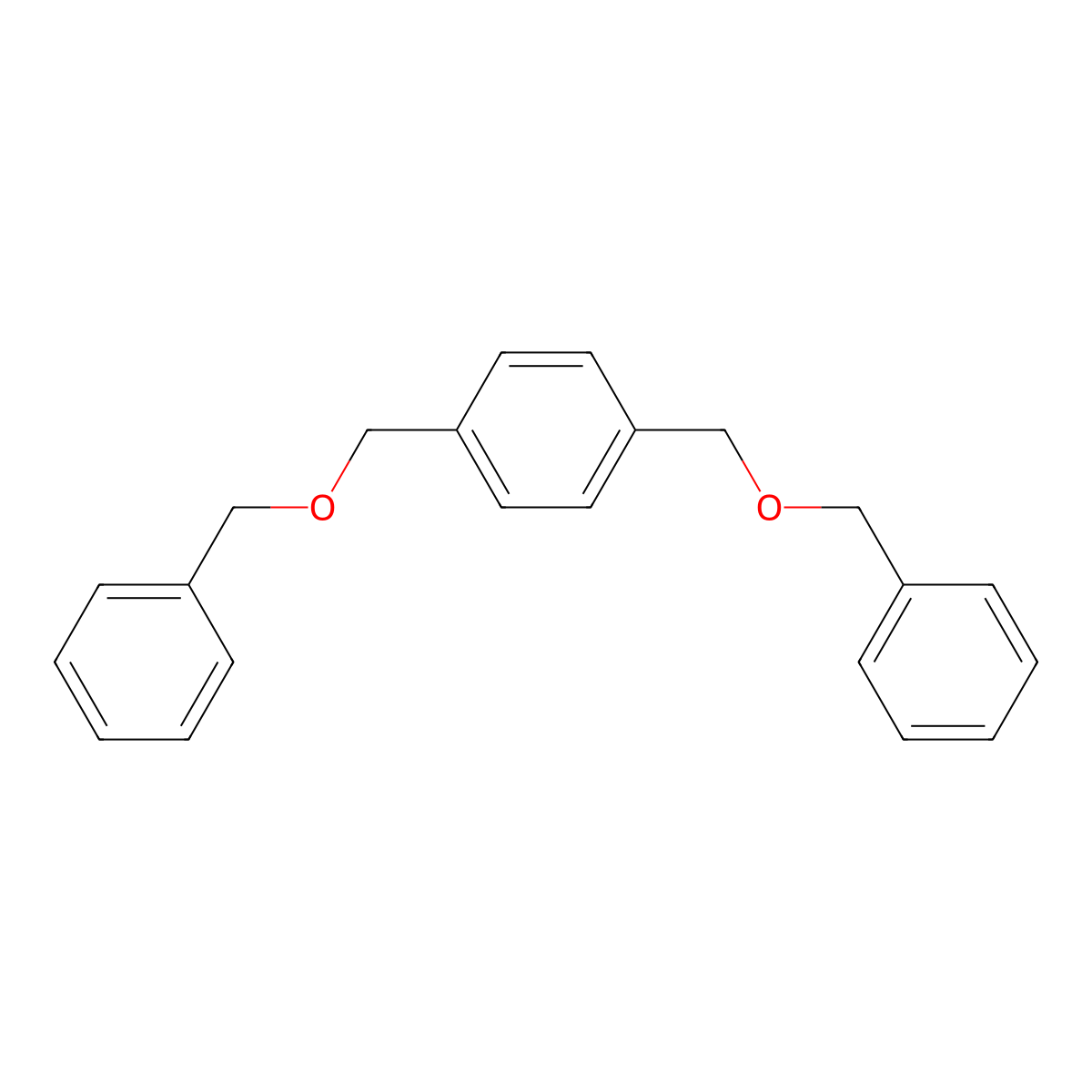 Benzene, 1,4-bis[(phenylmethoxy)methyl]- molecular structure, CAS 16721-03-2