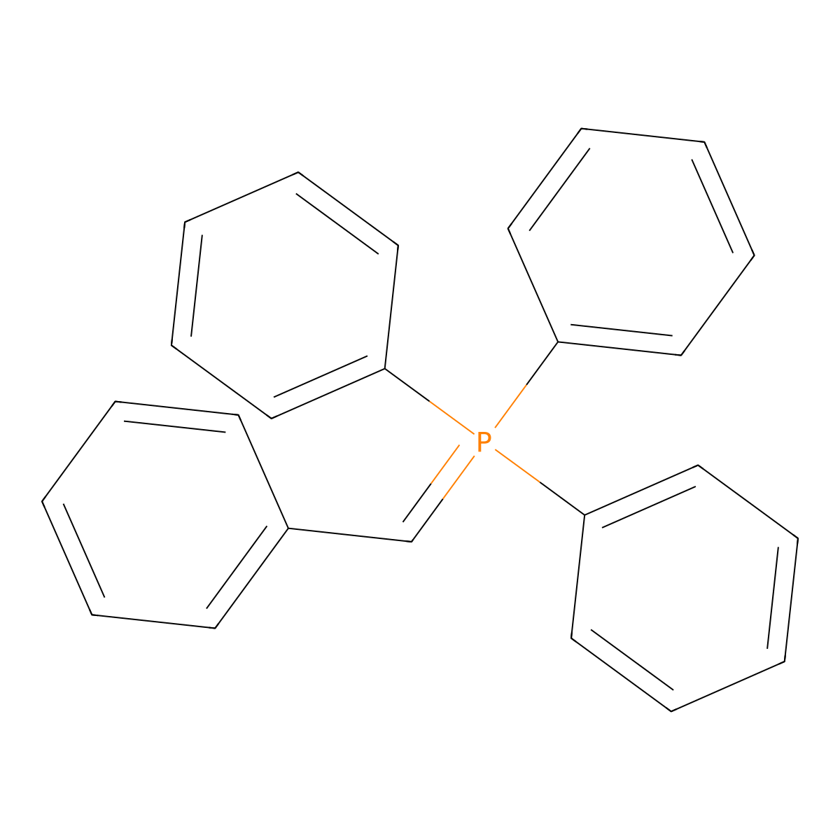 Phosphorane, triphenyl(phenylmethylene)- molecular structure, CAS 16721-45-2