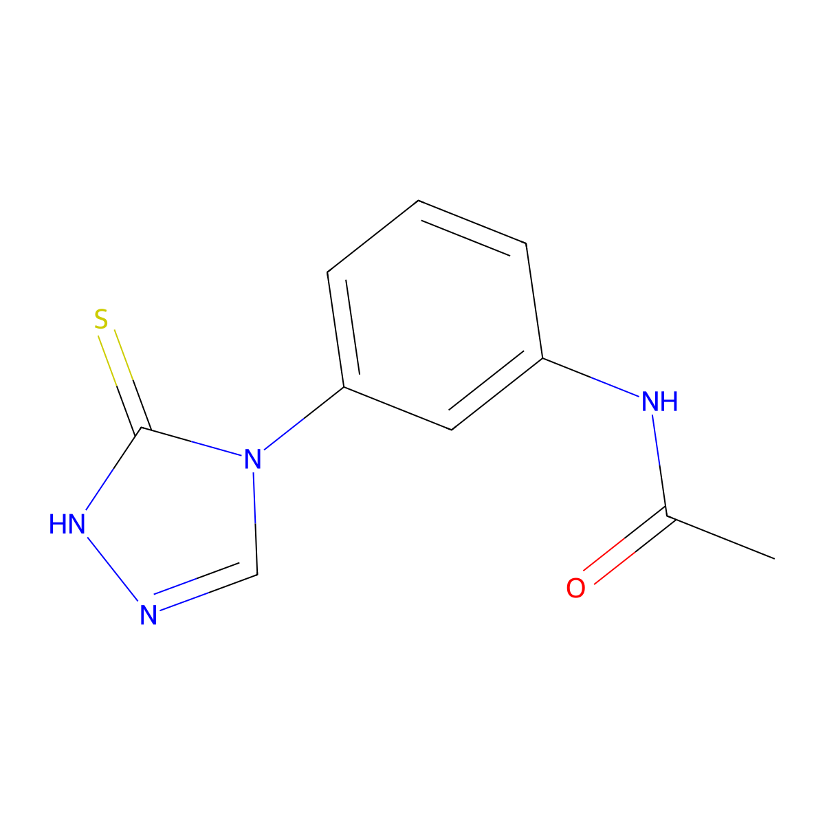 N-[3-(3-sulfanyl-4H-1,2,4-triazol-4-yl)phenyl]acetamide molecular structure, CAS 167219-58-1