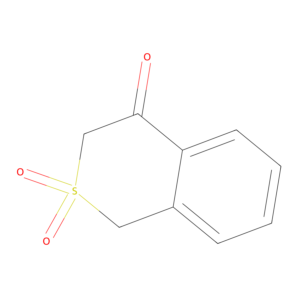 Isothiochroman-4-one, 2,2-dioxide molecular structure, CAS 16723-58-3