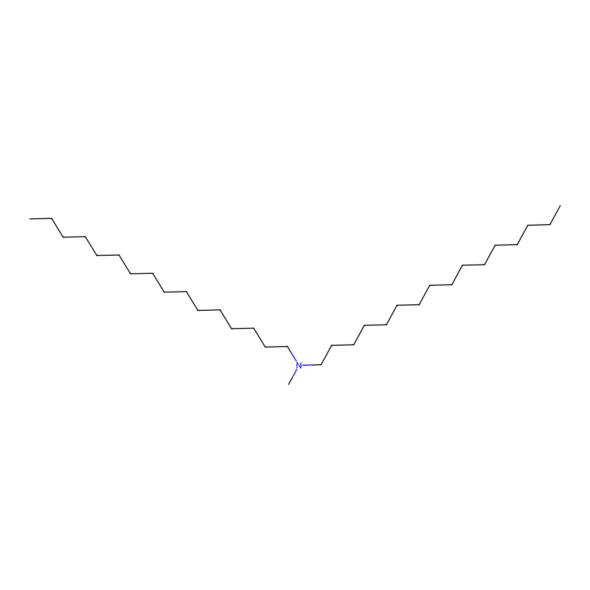 1-Hexadecanamine, N-hexadecyl-N-methyl- molecular structure, CAS 16724-61-1