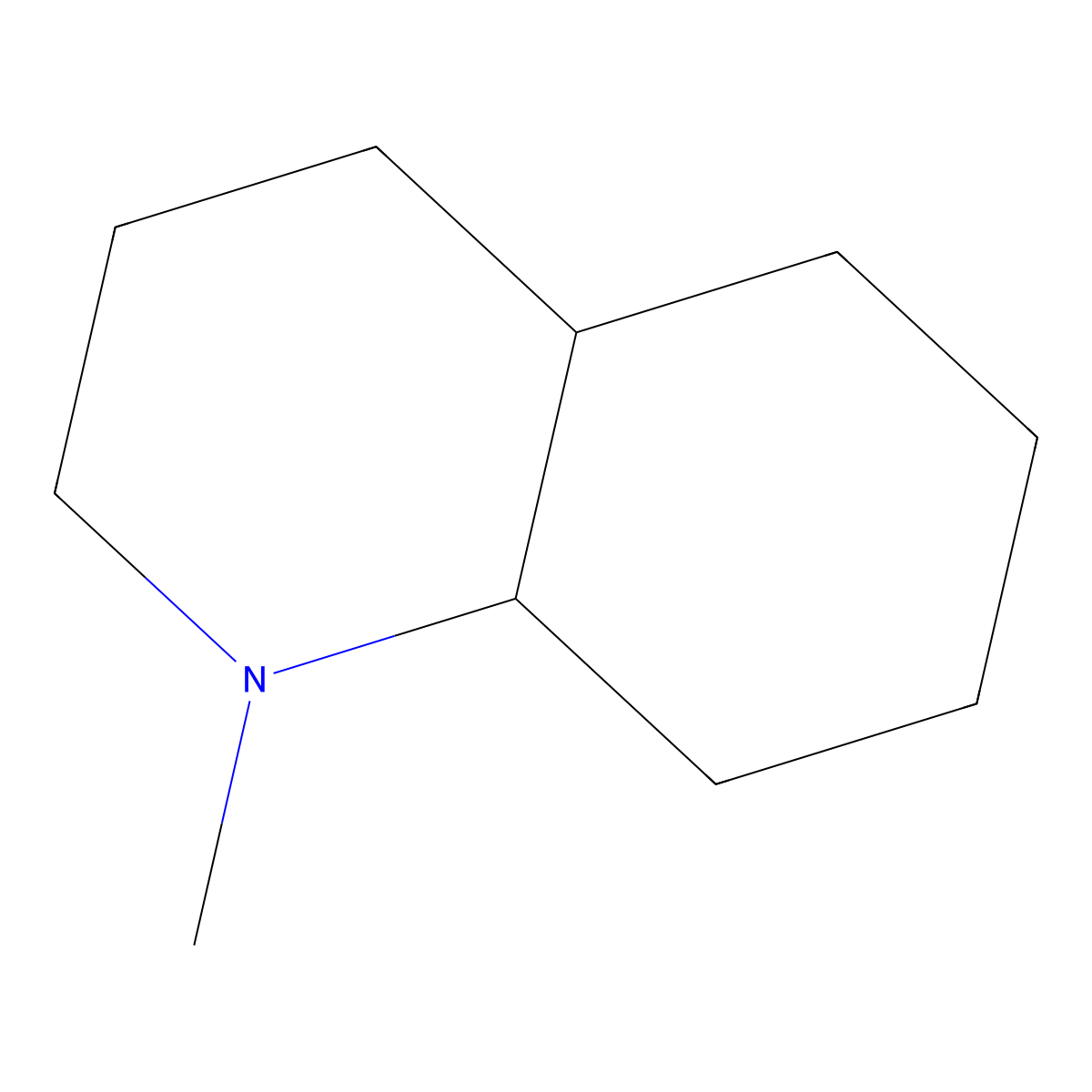 cis-Decahydro-1-methylquinoline molecular structure, CAS 16726-25-3