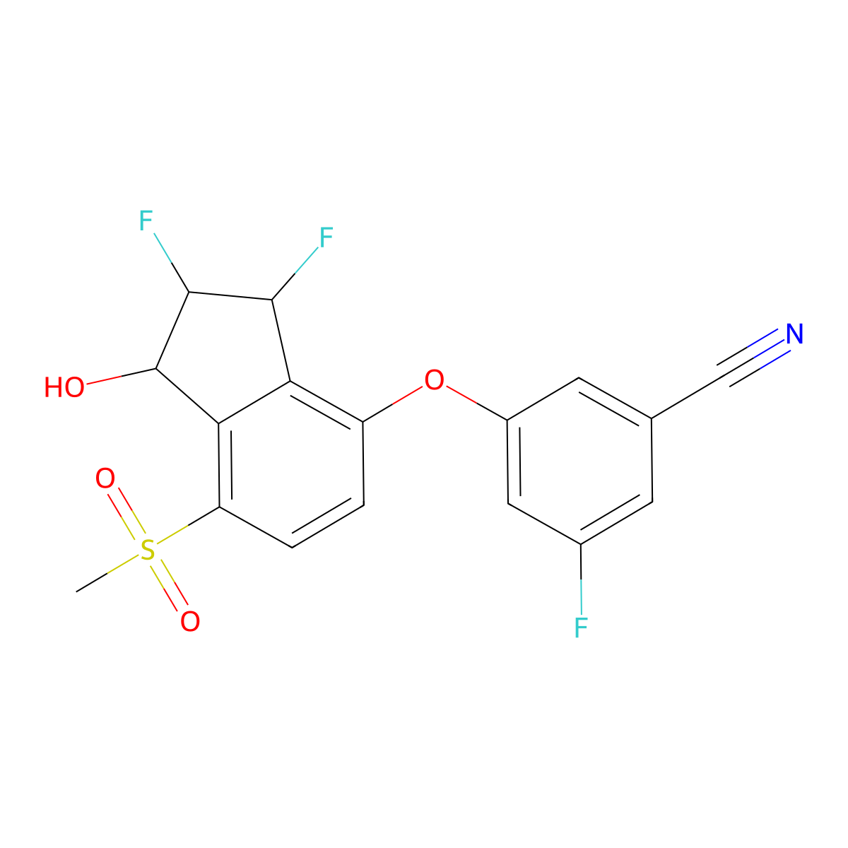 Belzutifan molecular structure, CAS 1672668-24-4