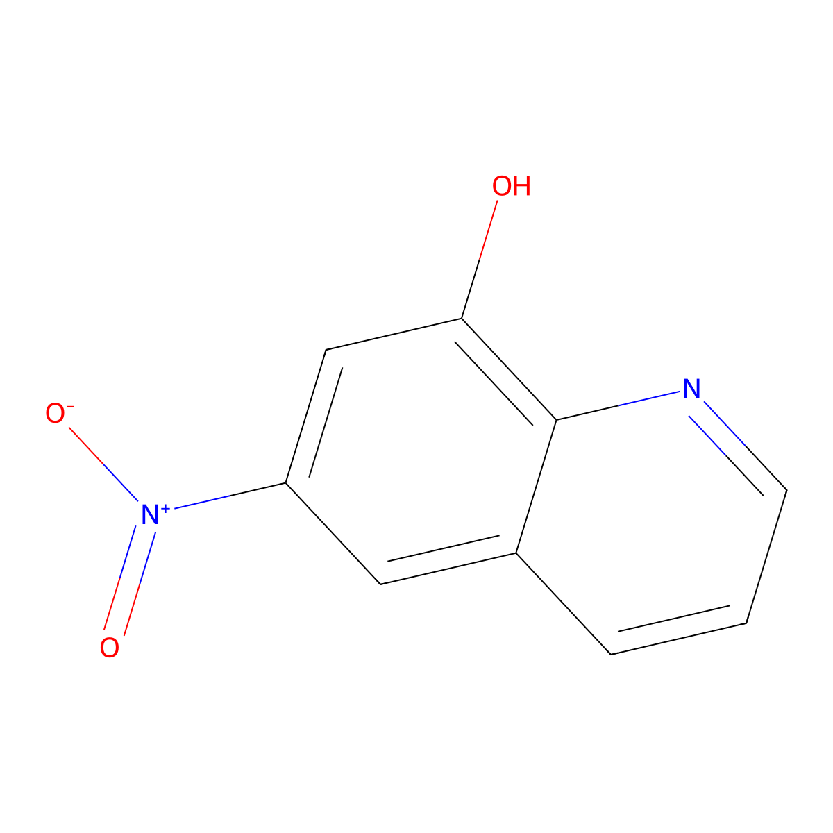 6-Nitroquinolin-8-ol molecular structure, CAS 16727-28-9
