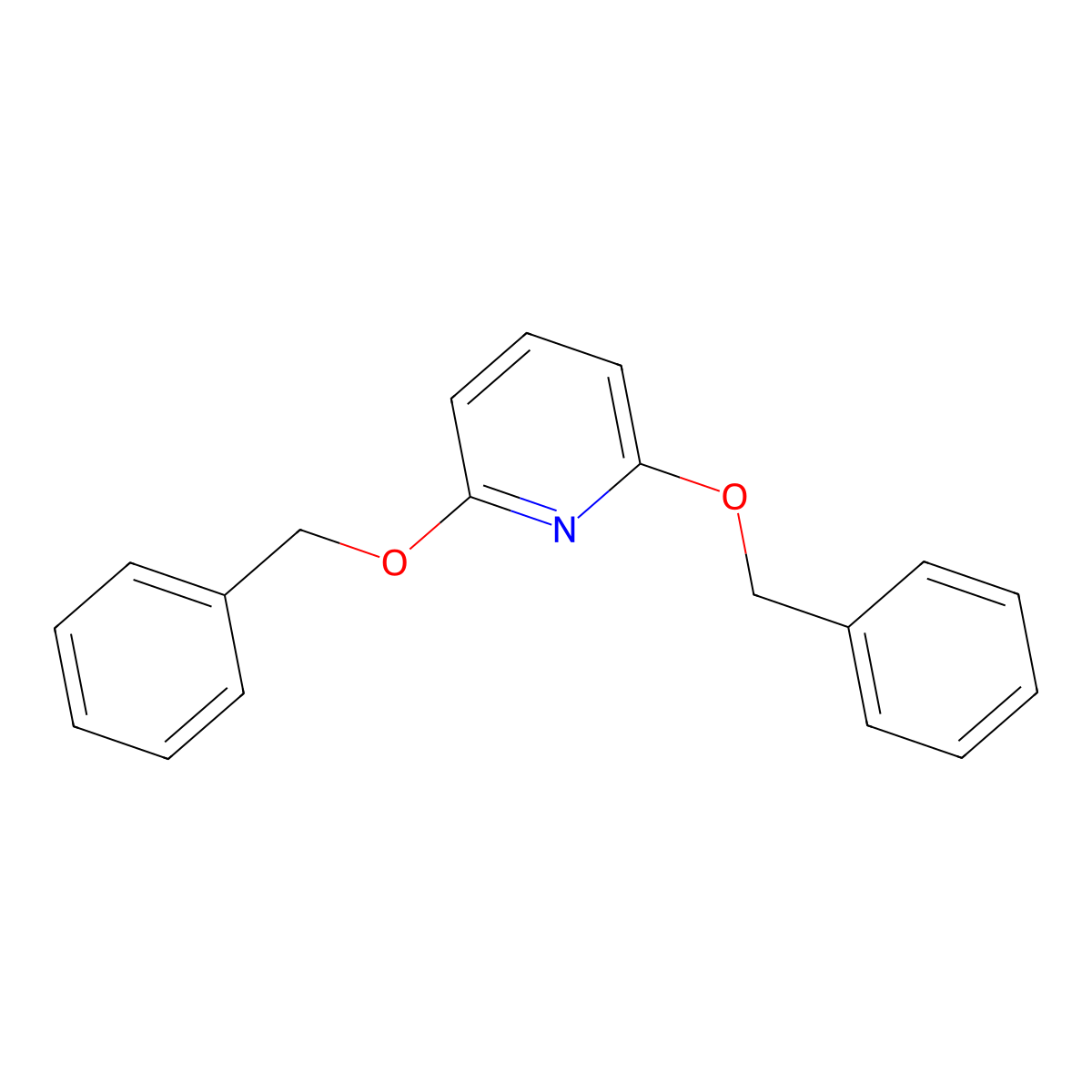 2,6-Bis(benzyloxy)pyridine molecular structure, CAS 16727-46-1