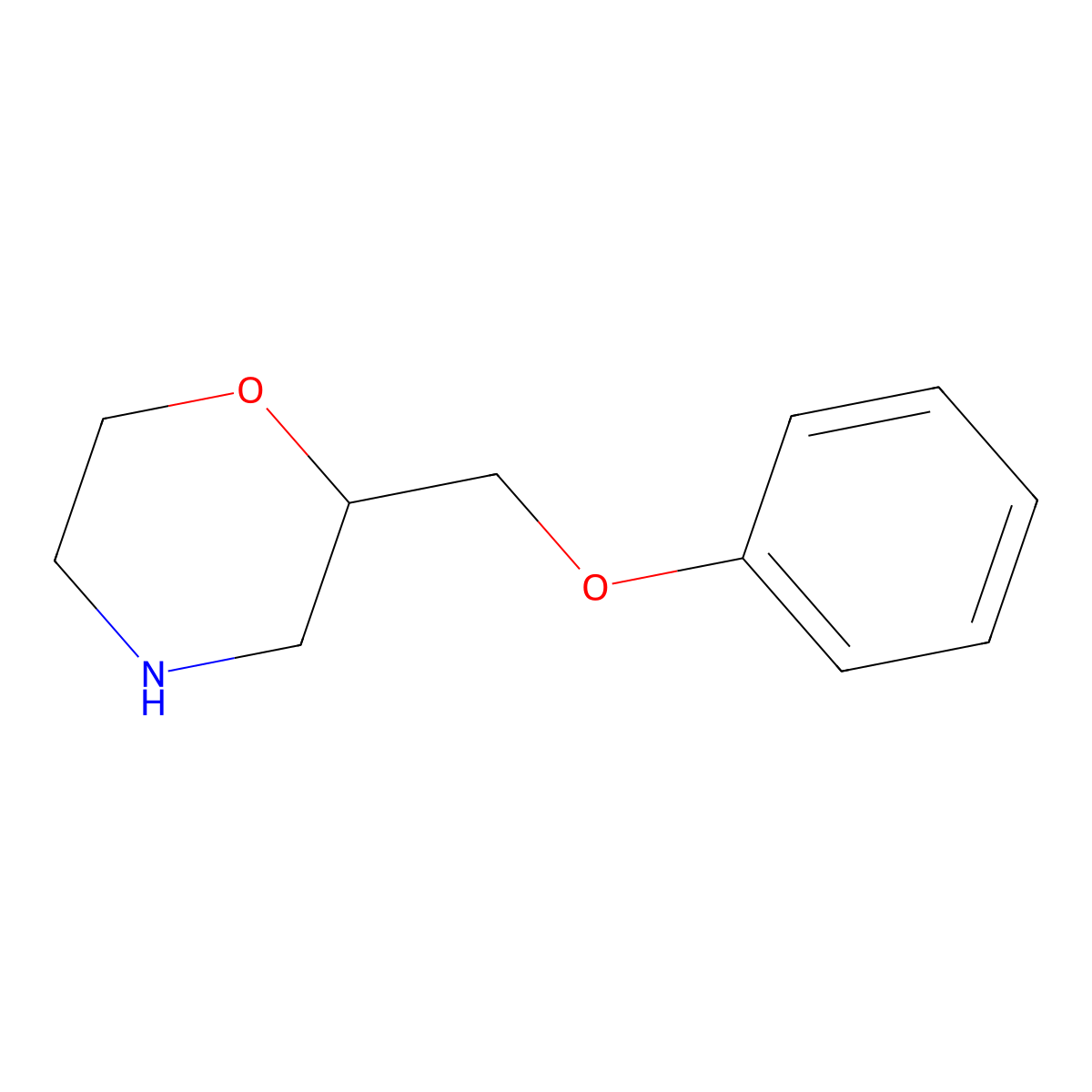 2-(Phenoxymethyl)morpholine molecular structure, CAS 167273-56-5