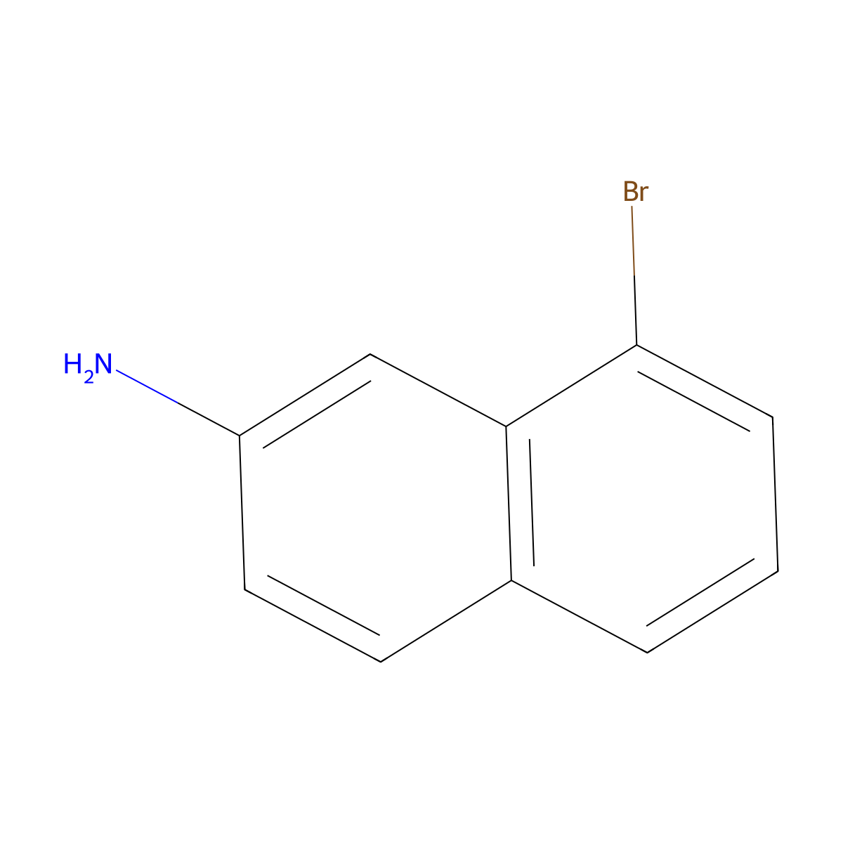 8-Bromonaphthalen-2-amine molecular structure, CAS 167275-44-7
