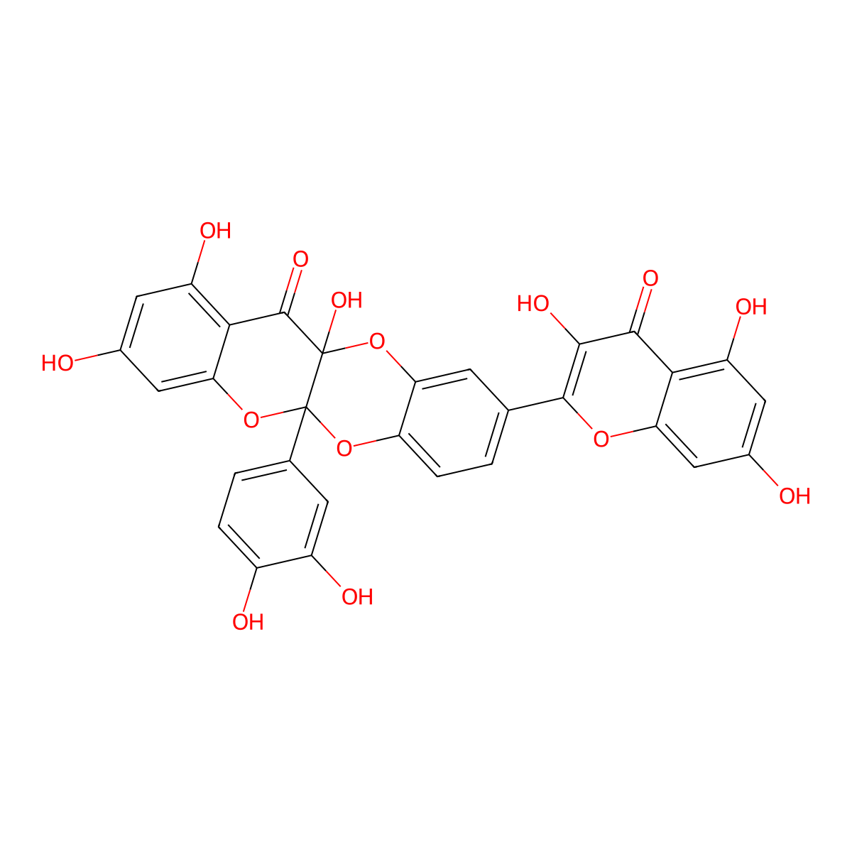 Quercetin dimer molecular structure, CAS 167276-19-9