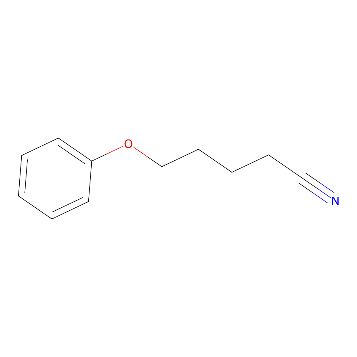 5-Phenoxypentanenitrile molecular structure, CAS 16728-56-6