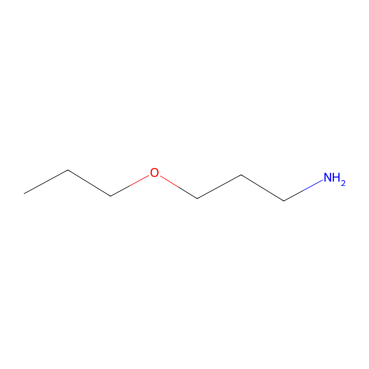 3-Propoxypropylamine molecular structure, CAS 16728-59-9