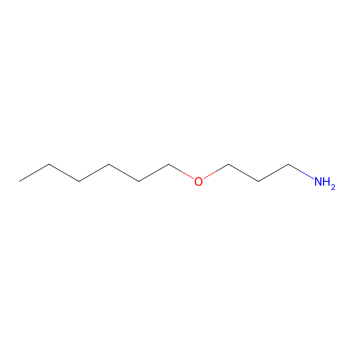 3-(Hexyloxy)propylamine molecular structure, CAS 16728-61-3