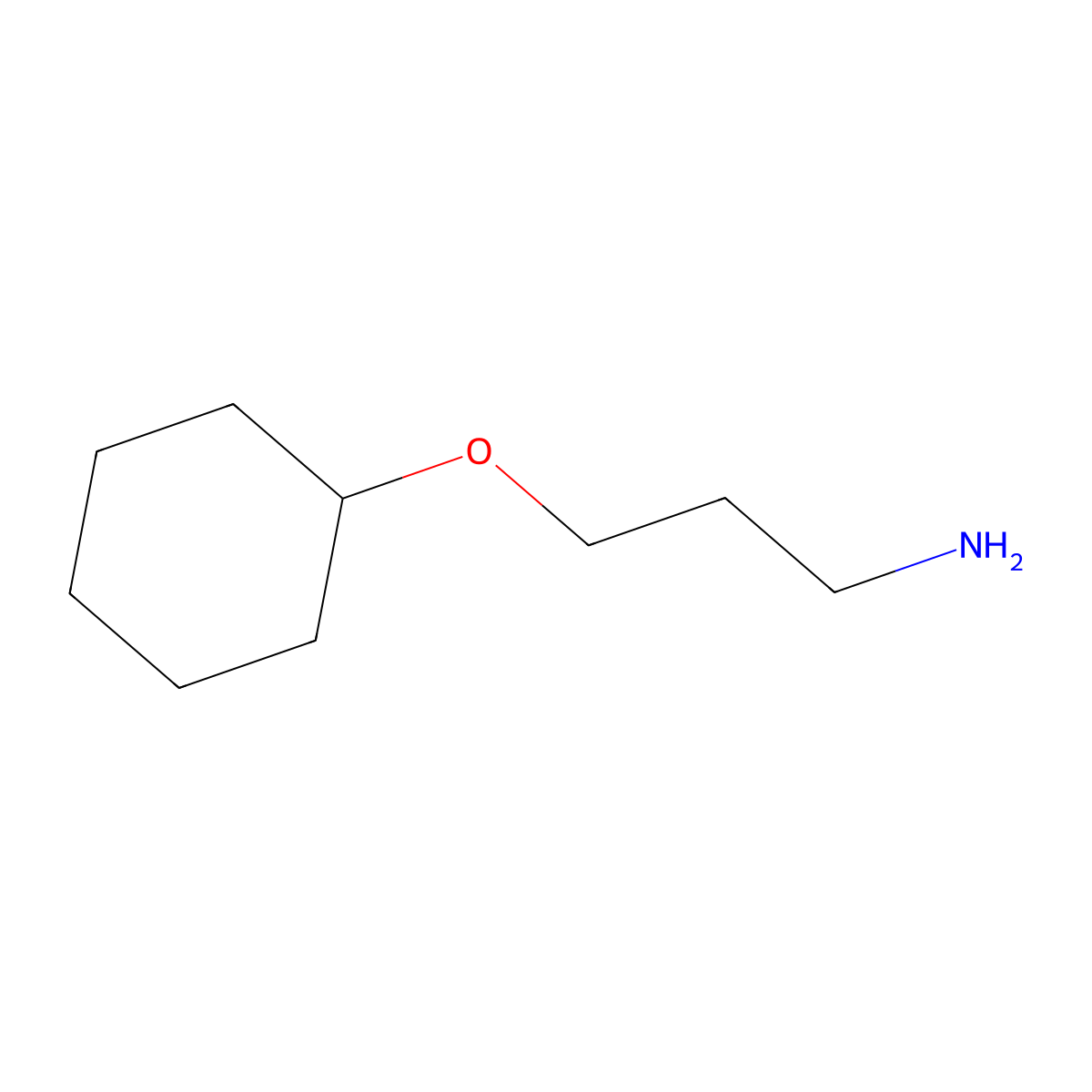 3-(Cyclohexyloxy)propan-1-amine molecular structure, CAS 16728-63-5