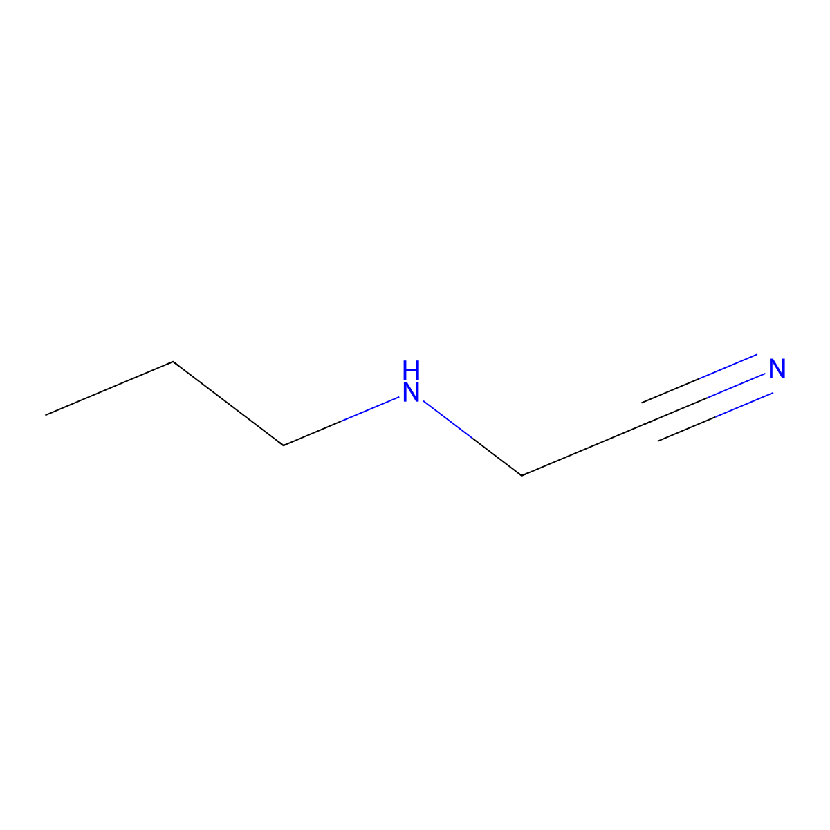 2-(Propylamino)acetonitrile molecular structure, CAS 16728-81-7