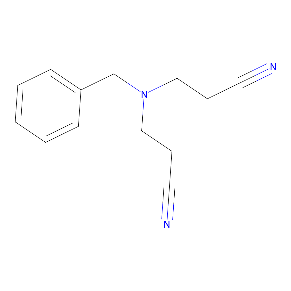 N-Benzylbis(2-cyanoethyl)amine molecular structure, CAS 16728-92-0