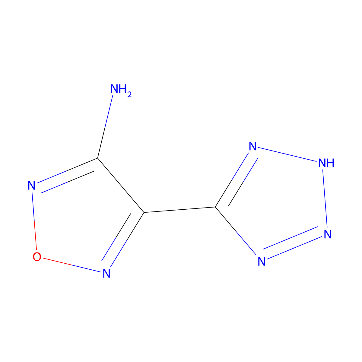 4-(1H-1,2,3,4-tetraazol-5-yl)-1,2,5-oxadiazole-3-ylamine molecular structure, CAS 167281-96-1