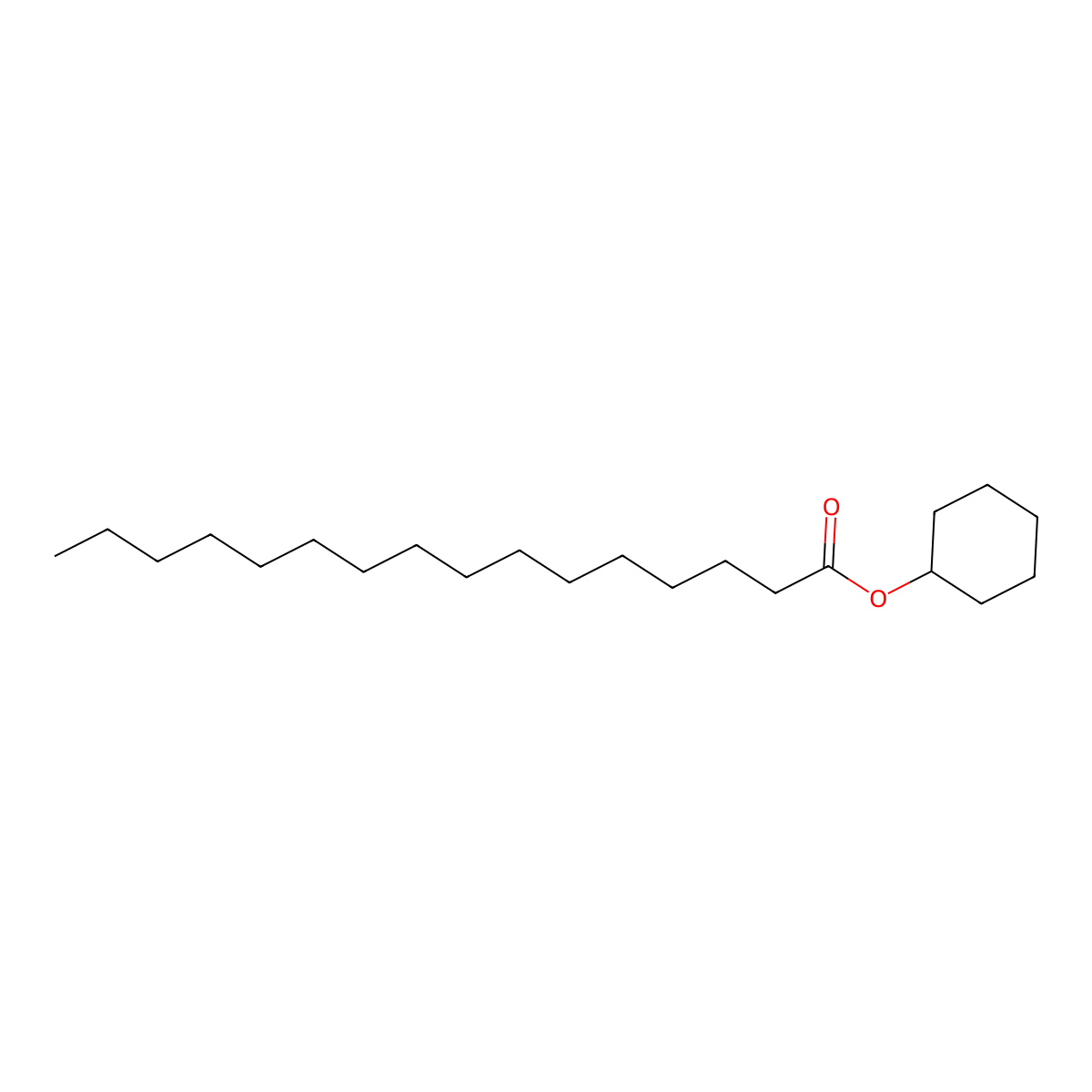 Cyclohexyl Palmitate molecular structure, CAS 1673-08-1