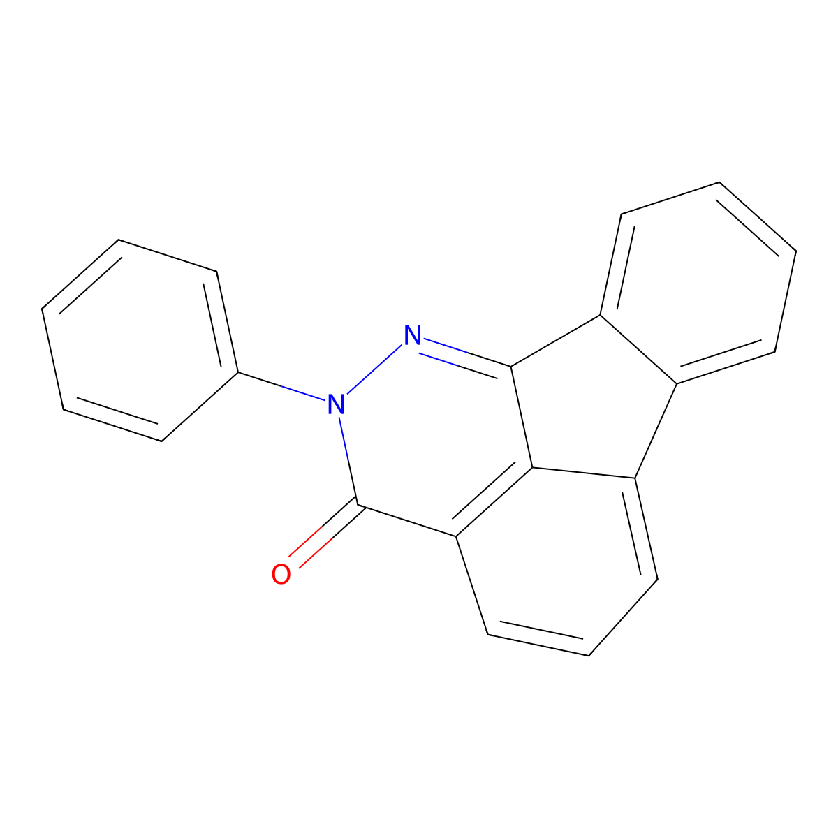 2-phenylindeno[1,2,3-de]phthalazin-3(2H)-one molecular structure, CAS 1673-29-6