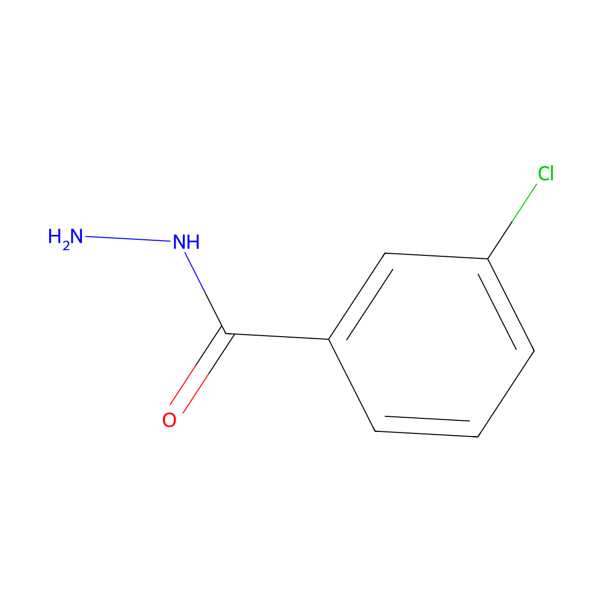 3-Chlorobenzohydrazide molecular structure, CAS 1673-47-8