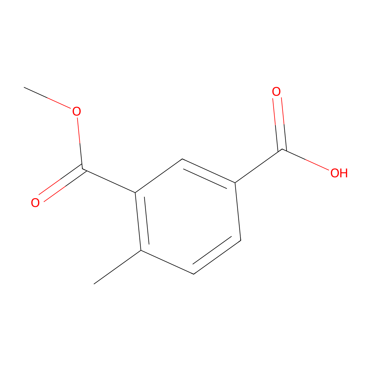 3-(Methoxycarbonyl)-4-methylbenzoic acid molecular structure, CAS 167300-06-3