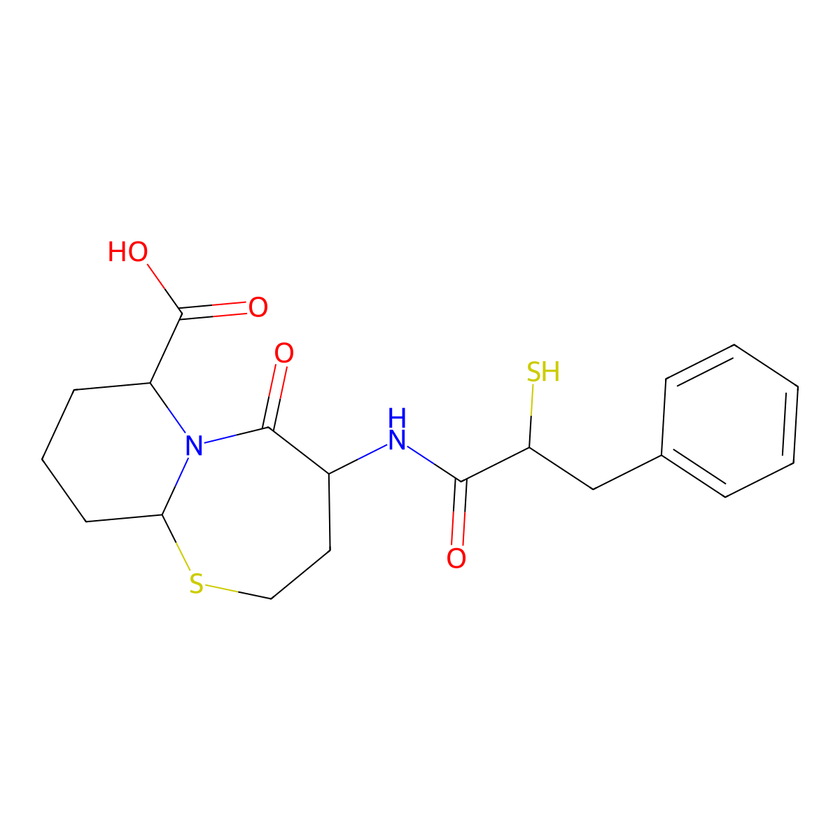 Omapatrilat molecular structure, CAS 167305-00-2