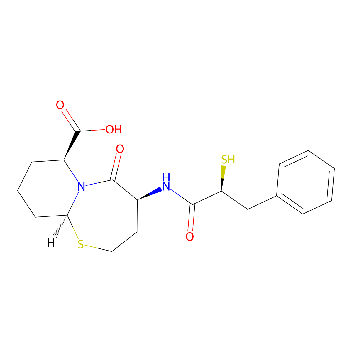 Omapatrilat molecular structure, CAS 167305-00-2