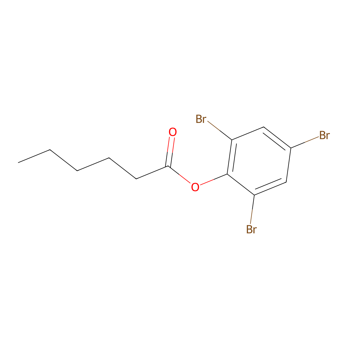 2,4,6-Tribromophenyl Hexanoate molecular structure, CAS 16732-09-5