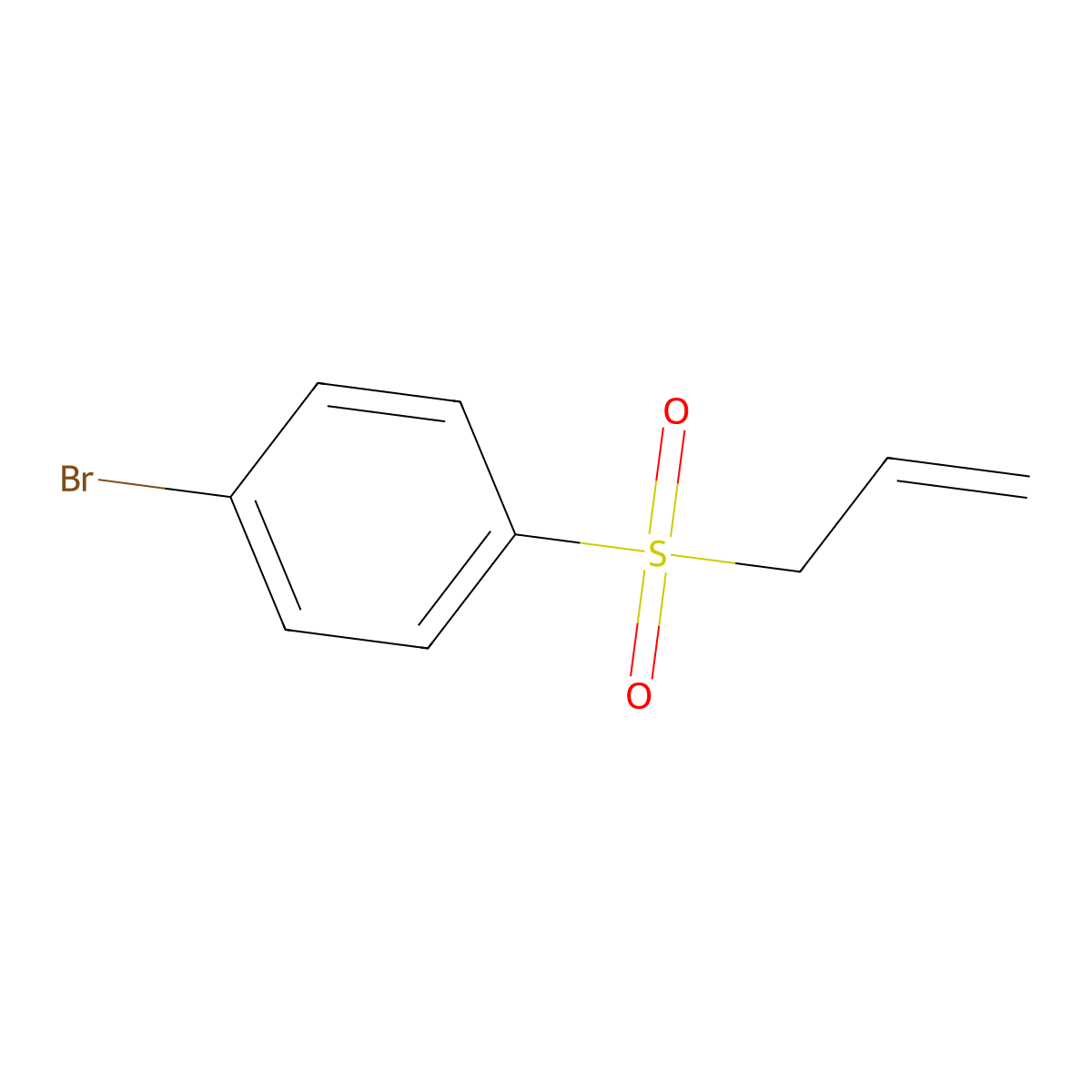 Allyl 4-bromophenyl sulfone molecular structure, CAS 16733-68-9